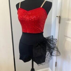 Red and Black Jazzy costume!